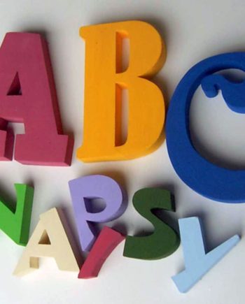 Litery i znaki ze styroduru – malowane