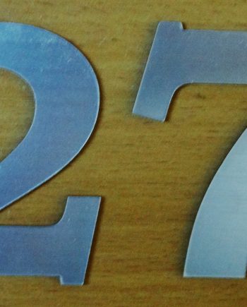 Numer na drzwi - cyfra , litera samoprzylepna