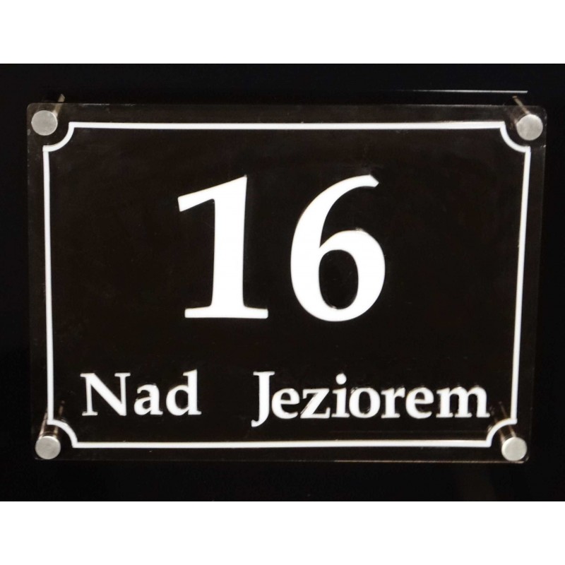 Tablica adresowa z numerem domu - 3D