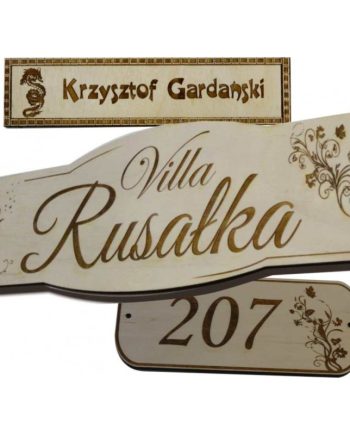 Tablice, szyldy, tabliczki grawerowane na sklejce